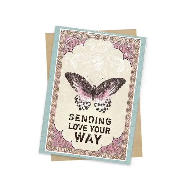 Mini Greeting Card in Butterfly Love