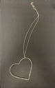 Big Hammered Heart Necklace