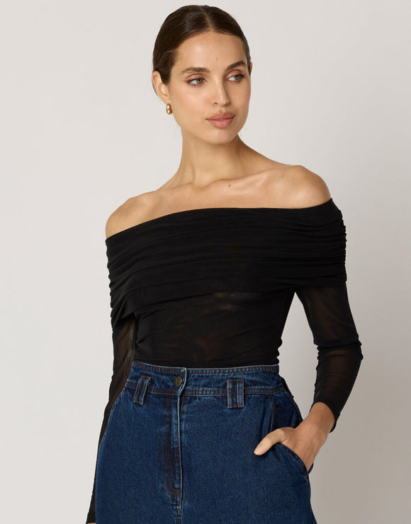 Cleobella Penelope Top In Black - Romantiques
