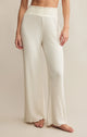 Dawn Smocked Rib Pant in Bone - Romantiques