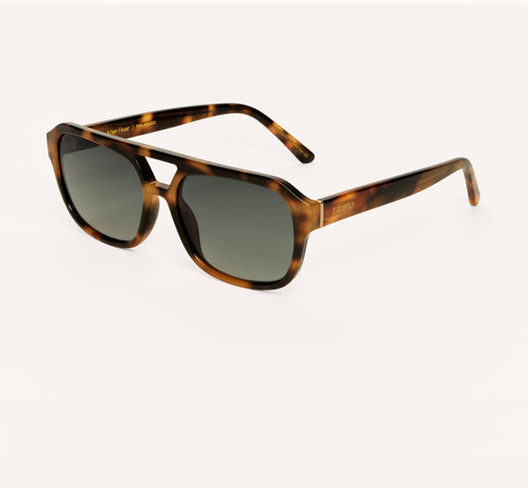 After Hour Polarized Sunglasses in Dark Tort-Gradient - Romantiques