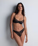 Aubade Love Soul Tanga in Black - Romantiques