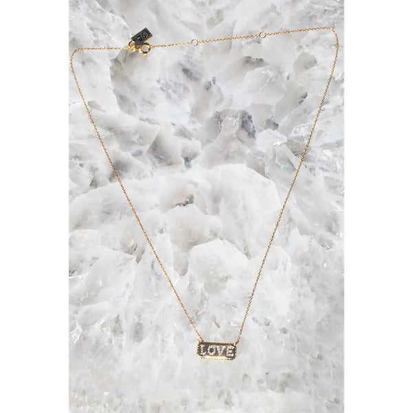 14k Gold Vermeil Love Necklace - Romantiques