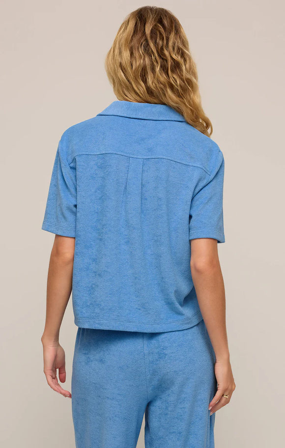 Resort Loop Terry Top in Salty Blue