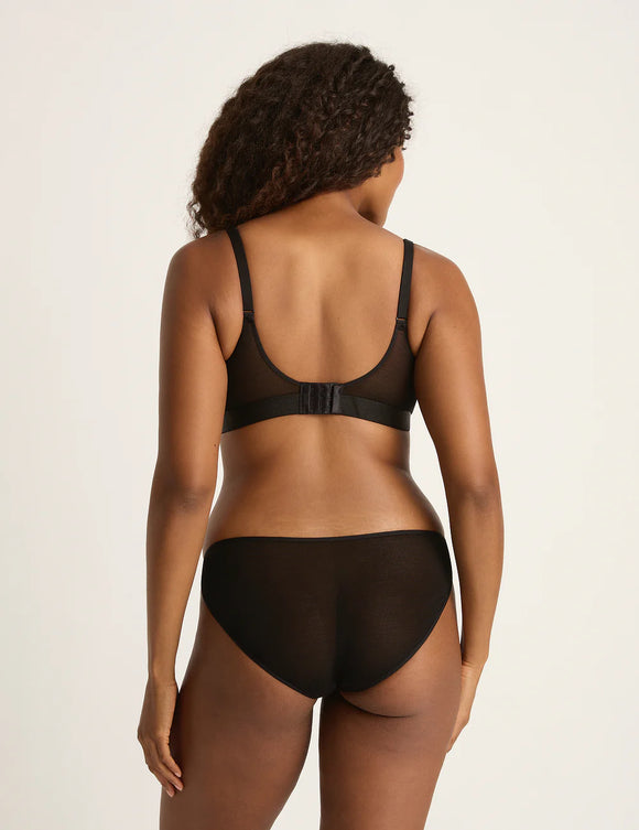 Boody Bamboo Mesh Full Bust Wireless Bra in Black