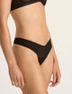 Boody Bamboo Mesh Thong in Black