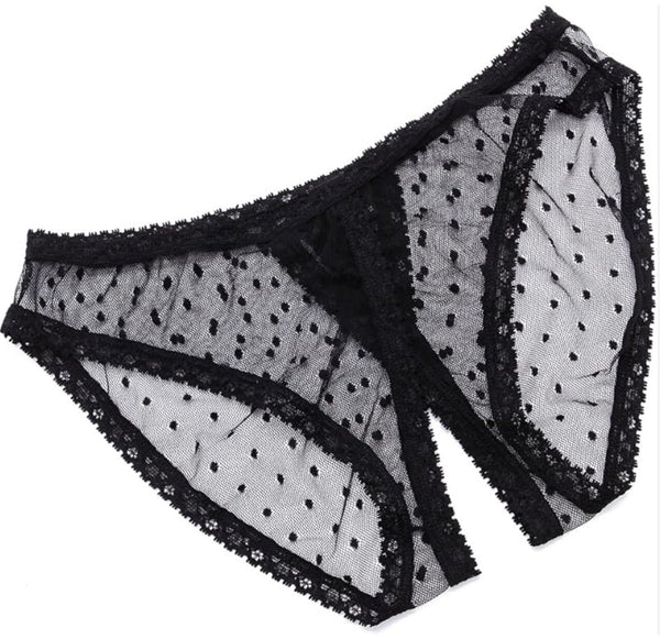 Coucou Lola Coulotte Open Panties in Black
