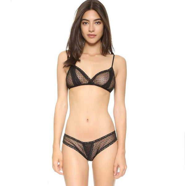Coucou Lola Coulotte Open Panties in Black
