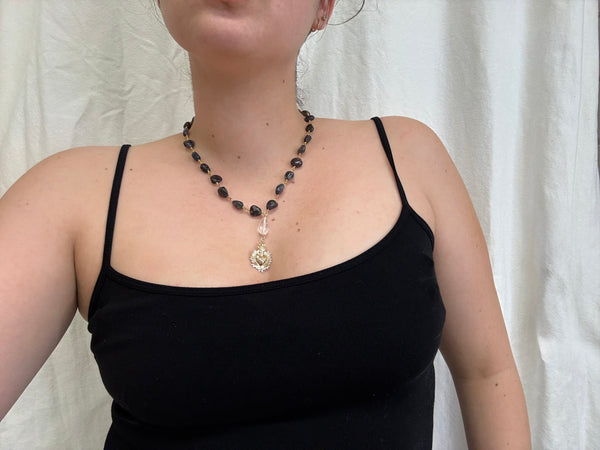 April Martin Flaming Heart Necklace - Romantiques