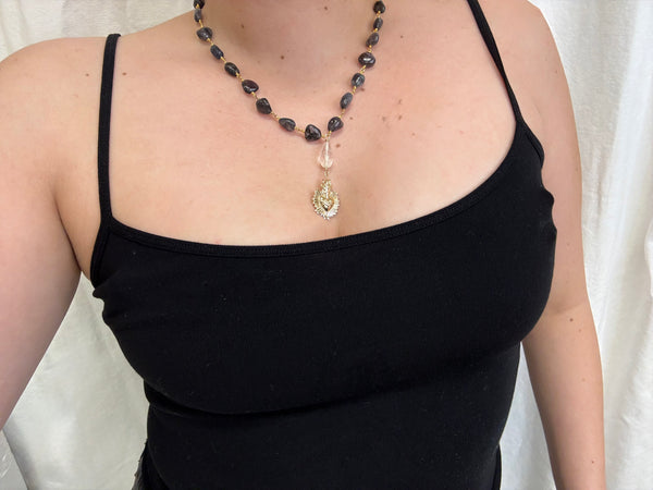 April Martin Flaming Heart Necklace - Romantiques