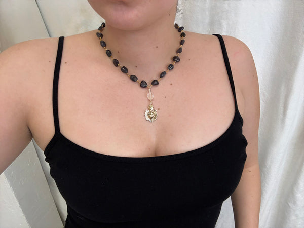 April Martin Flaming Heart Necklace - Romantiques