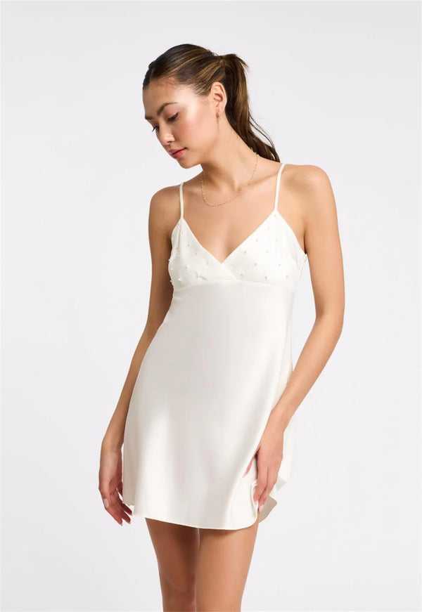 Pearl Chemise in Ivory - Romantiques