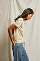 Harley Lightweight Cotton Boxy Crew Tee in Putty - Romantiques
