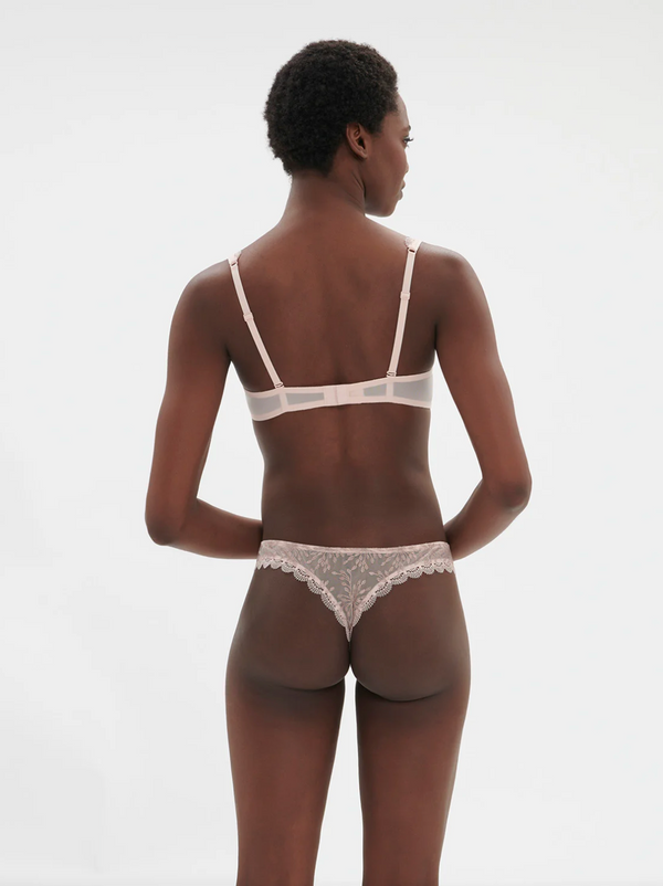 Simone Perele Singuliere Tanga Thong in Petal Powder