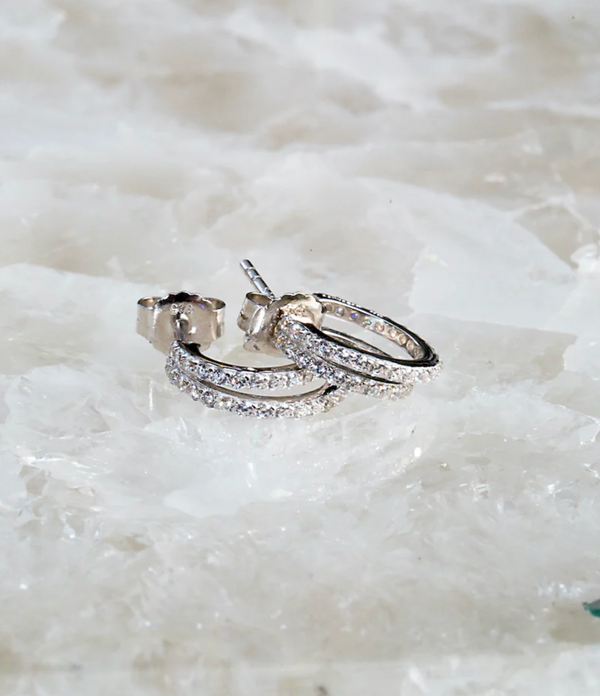 Evil Twin Huggies in Sterling Silver - Romantiques