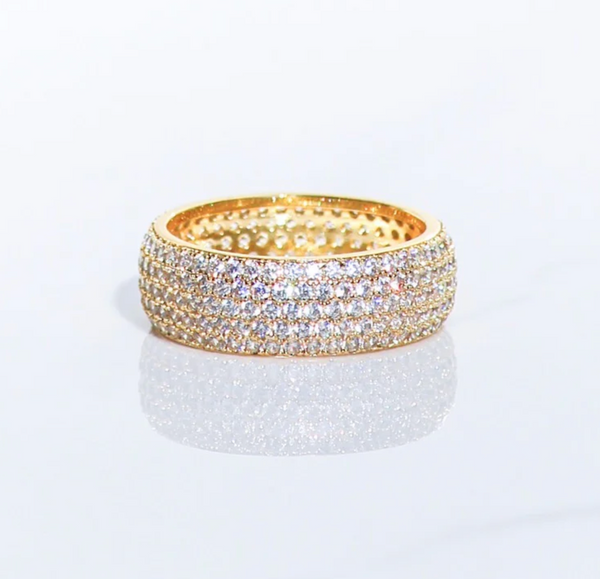 Mini Billionaire Ring in 14K Gold Vermeil - Romantiques