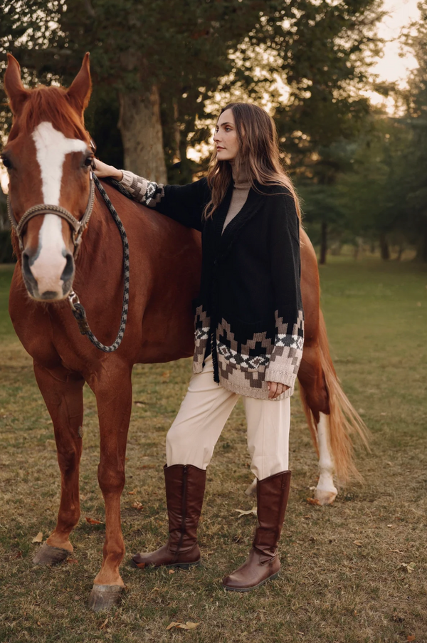 Southwestern Cardigan - Black Combo - Romantiques