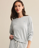 Bisou Stripe Long Sleeve in Light Denim - Romantiques