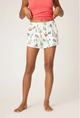 Sleigh All Day Winter Print Flannel Short - Romantiques