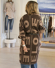 Blankie Love Lesson Cardi In Black-Taupe - Romantiques