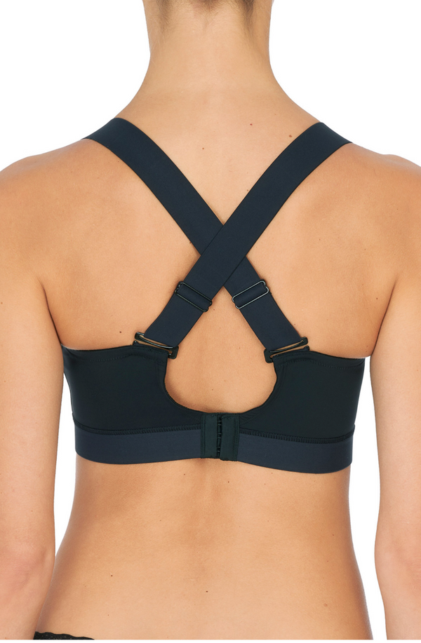 Dynamic Convertible Contour Sports Bra in Black - Romantiques