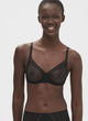 Comete Molded Full Cup Bra In Black - Romantiques