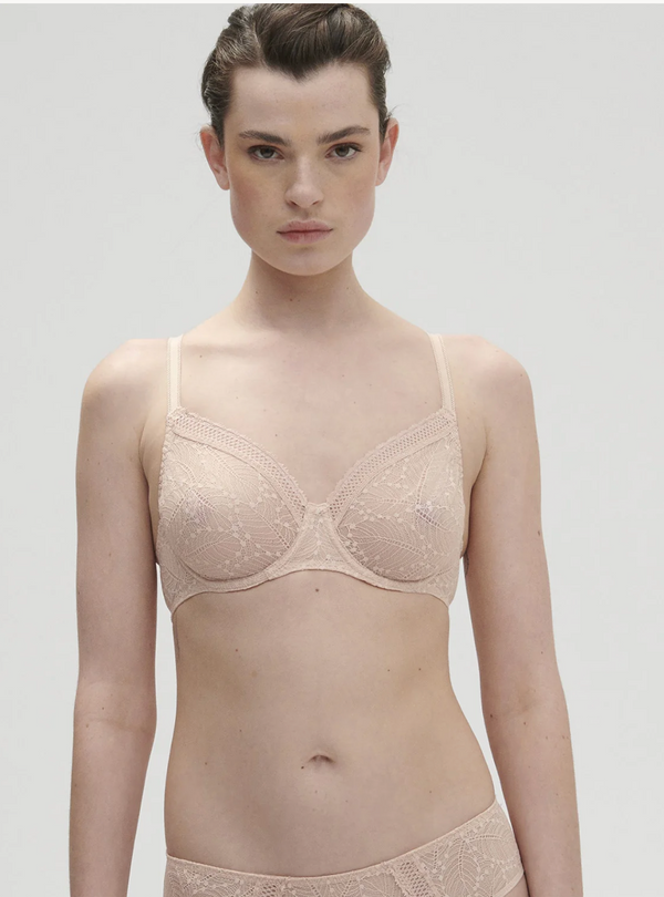 Comete Molded Full Cup Bra In Pink Sand - Romantiques