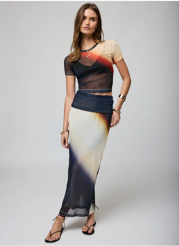 The Mesh Baby Tee in Hot Summer Nights - Romantiques