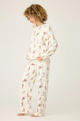 Ruff On The Range Dog Print PJ Set in Natural - Romantiques