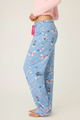 Baked Woof Love Dog Print Flannel Pants - Romantiques