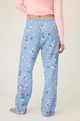 Baked Woof Love Dog Print Flannel Pants - Romantiques