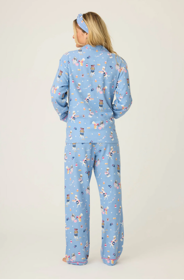 Baked Woof Love Flannel PJ Set - Romantiques