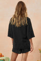 Rhodes Knit Shirt in Onyx - Romantiques