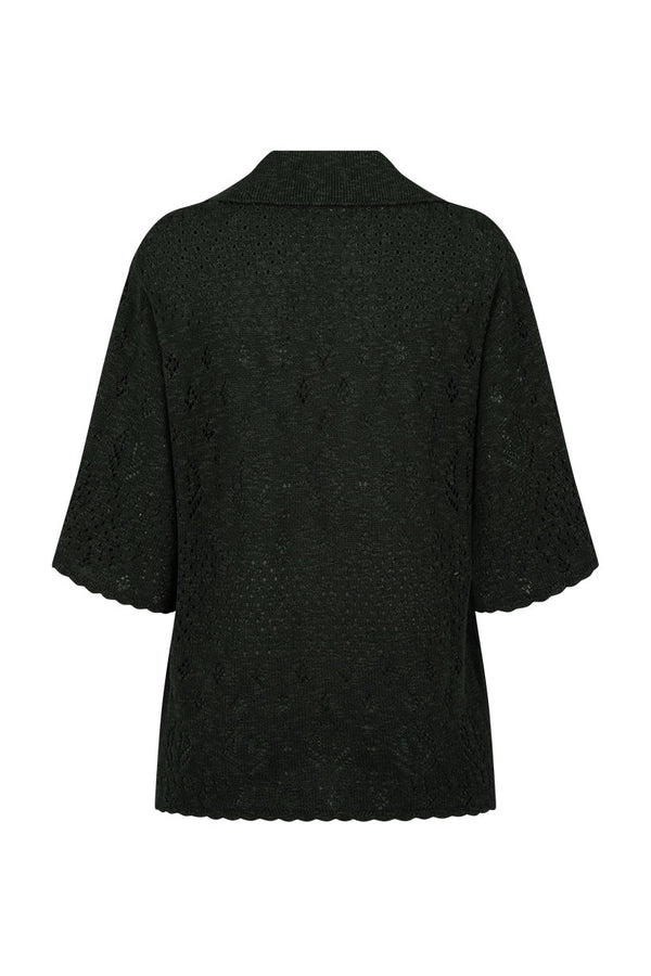 Rhodes Knit Shirt in Onyx - Romantiques