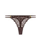 Aubade Crazy in Love Tanga in Satin Brown - Romantiques