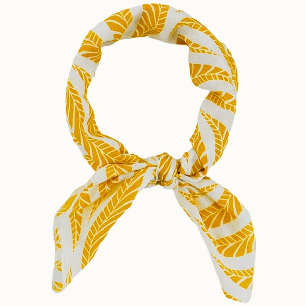 Chic Versatile Neckerchief Scarf in Yellow - Romantiques