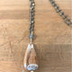 Cone shell on black beaded chain - Romantiques