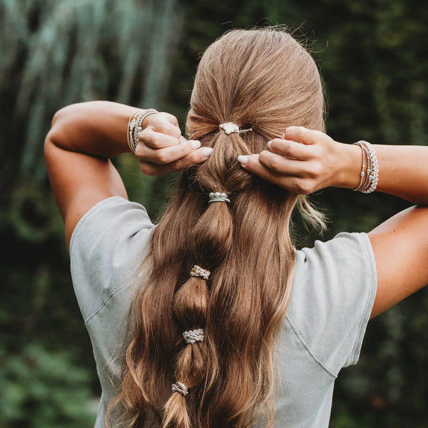 K'lani Glimmer Hair Tie/Bracelet - Romantiques