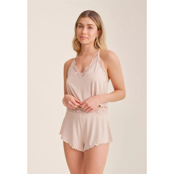 Purely Yours Cami Short Set in Champagne - Romantiques