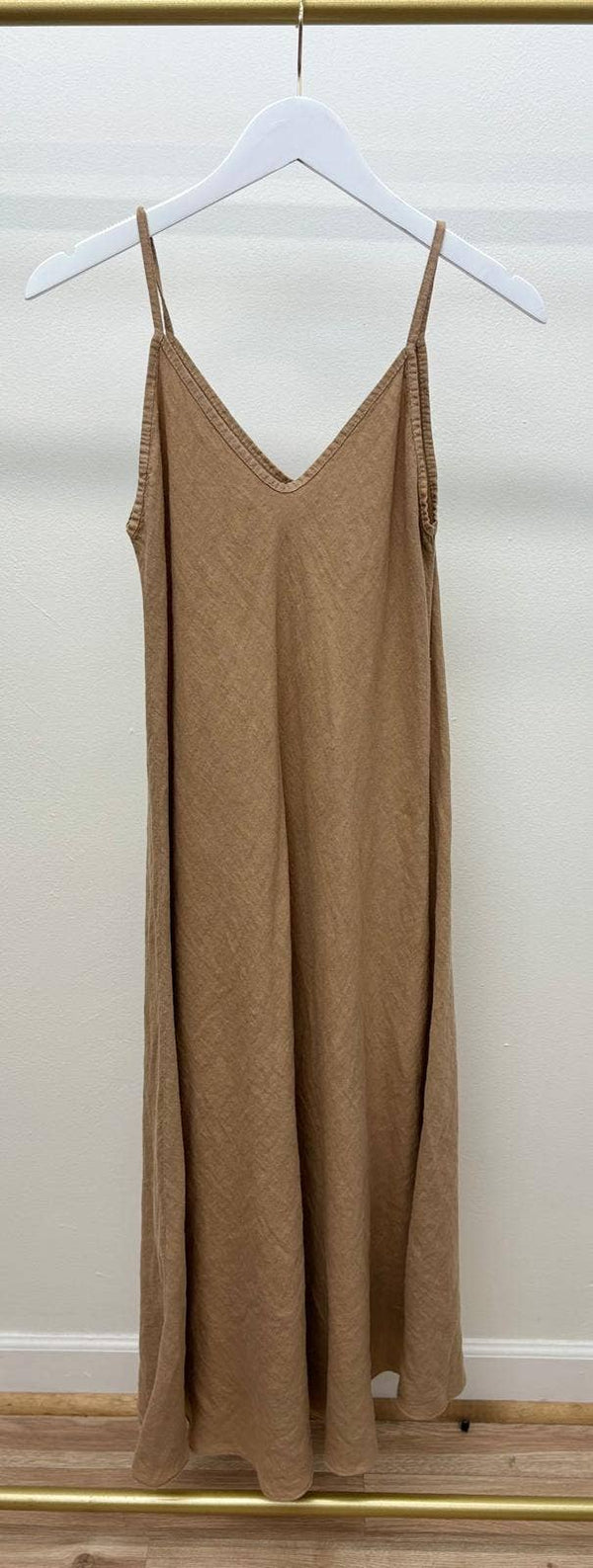 Claire Maxi Linen Slip Dress - Romantiques