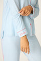 Western Blooms Striped PJ Set in Dream Blue - Romantiques
