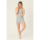 Peachy Mix Short Set in Heather Gray - Romantiques