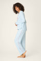 Western Blooms Striped PJ Set in Dream Blue - Romantiques