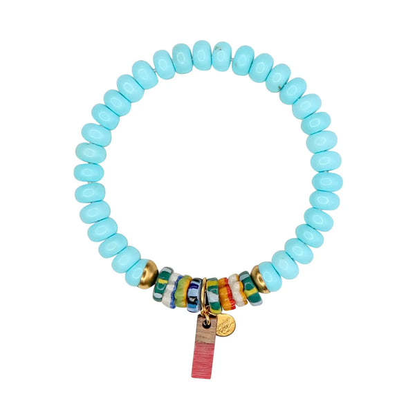 Catherine Page Skittles Elastic Bracelet in Ocean Blue - Romantiques