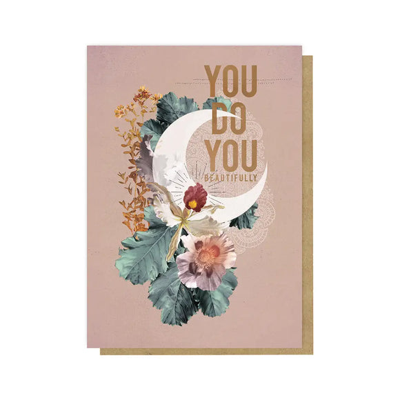 Crescent Greeting Card - Romantiques