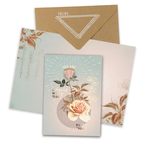 Full Bloom Birthday Card - Romantiques