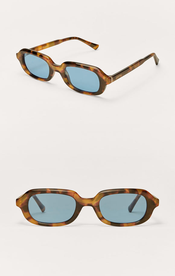 Myst Polarized Sunglasses in Tort-Blue - Romantiques
