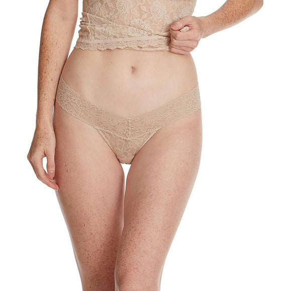Hanky Panky Signature Lace Low Rise Thong in Nude - Romantiques