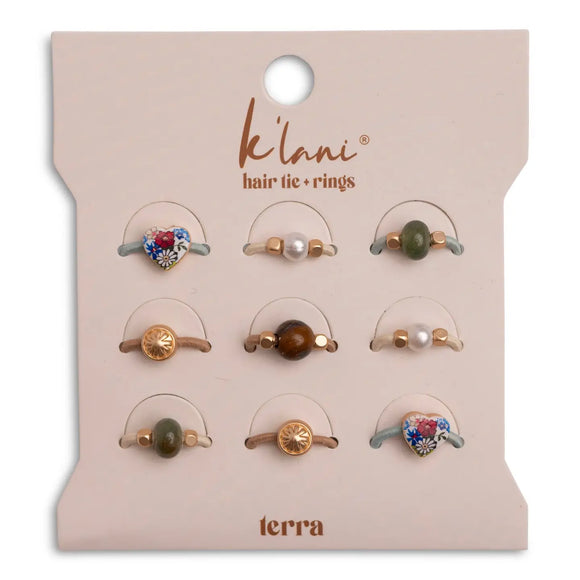 K'Lani Terra Hair Tie Rings - Romantiques