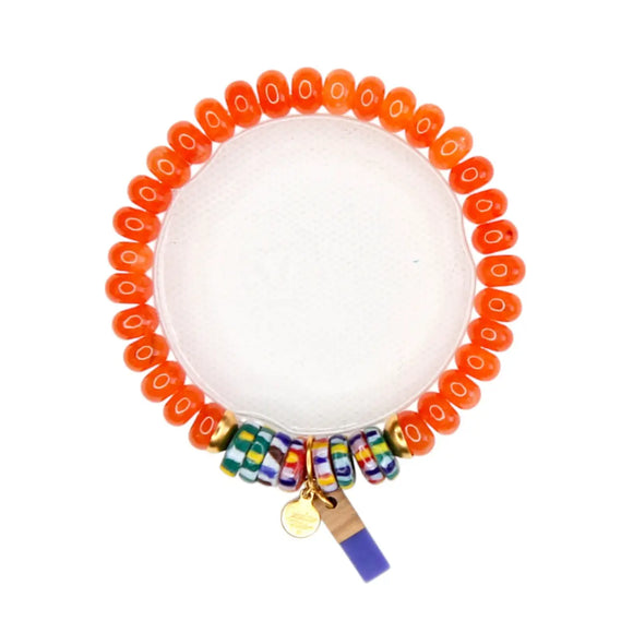 Catherine Page Skittles Elastic Bracelet in Aura Orange - Romantiques